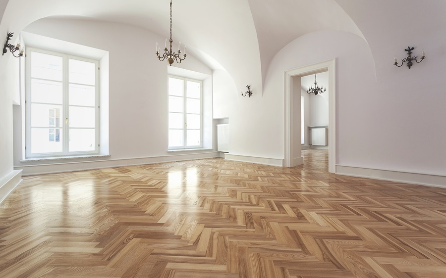 Industrial wood coatings protect parquet floors