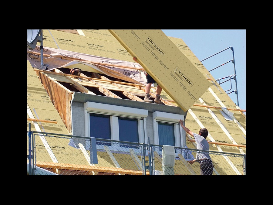 PU insulating elements for pitched roofs