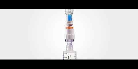 Makrolon® Rx1805 provides the  closed, no drip, valved male luer  connector in Q-FLO™