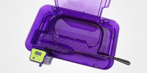 Apec® 1745 high-heat  polycarbonate enables the Stella  System shorten instrument  sterilization time.