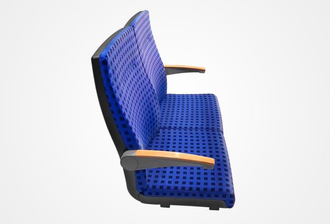 Grammer uses comfortable safety-compliant Bayblend FR411 MT for the back cover of its railcar seats.