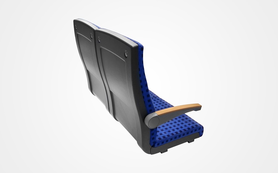 Grammer uses comfortable safety-compliant Bayblend FR411 MT for the back cover of its railcar seats.