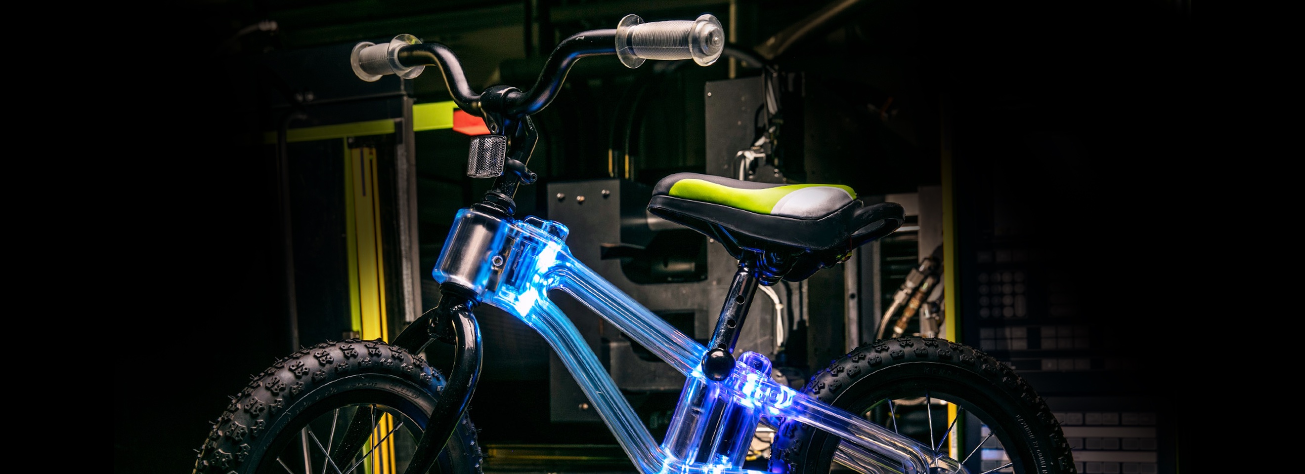illuminated bicycle frame