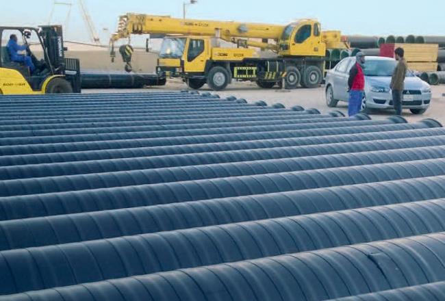 111 kilometers pipeline were coated with a fast-curing 2K PU coating based on Desmodur® and Desmophen®.