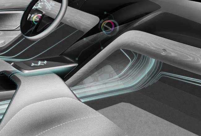 Interieurkonzept der Zukunft mit Makrolon® Polycarbonat und Bayblend® Typen für individuelle Oberflächen.
