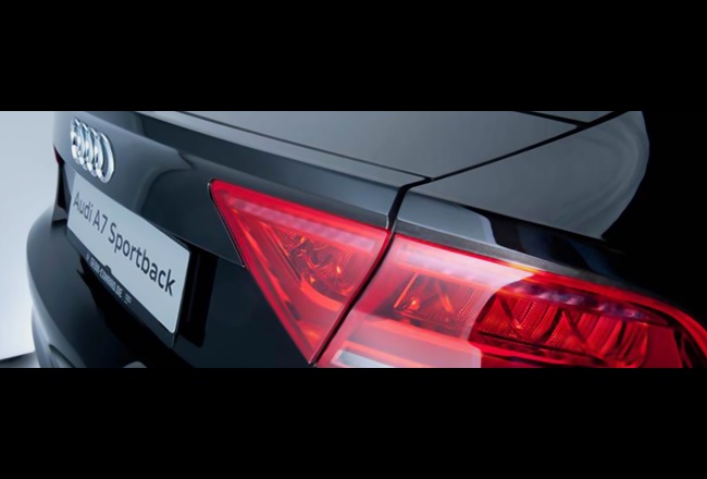 Audi chose our mineral-reinforced thermoplastic resin Makroblend®for their A7 spoiler.
