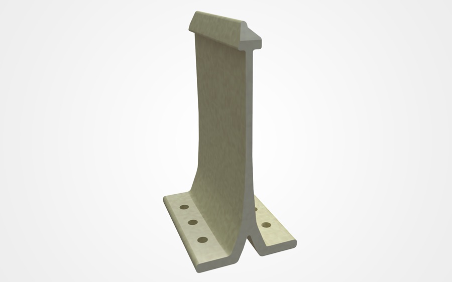 Pultruded fiber-reinforced plastic profiles based on Baydur® support the outer roof layer.