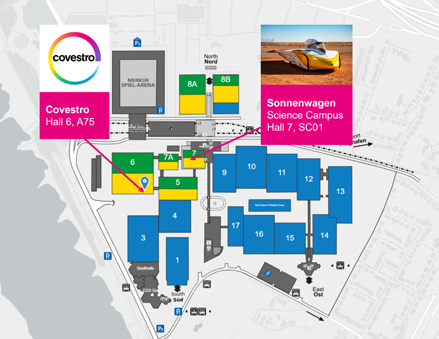Floor plan Covestro stand at K2025