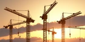 Large-Cranes at a construction site 3