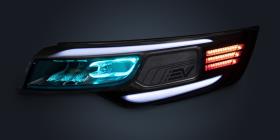Mono-material headlamp in use
