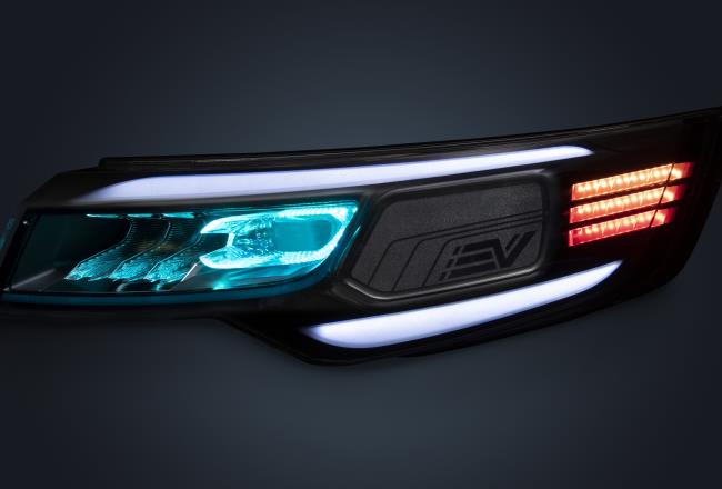 材料集成 一体化大灯