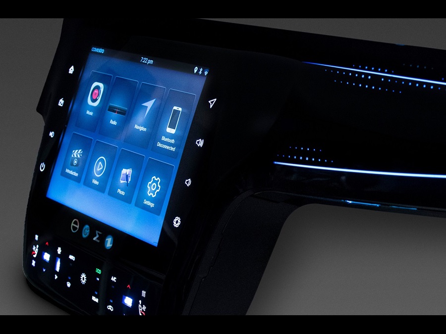 Image of LED lighting application in automobile