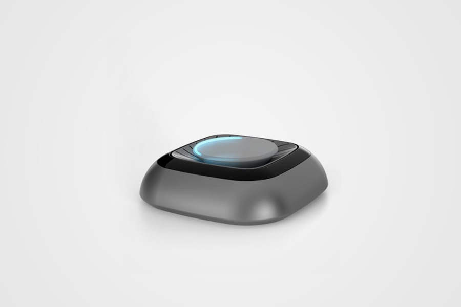 A smart bot for future homes, i.e. a flat, speaker box-shaped gadget.