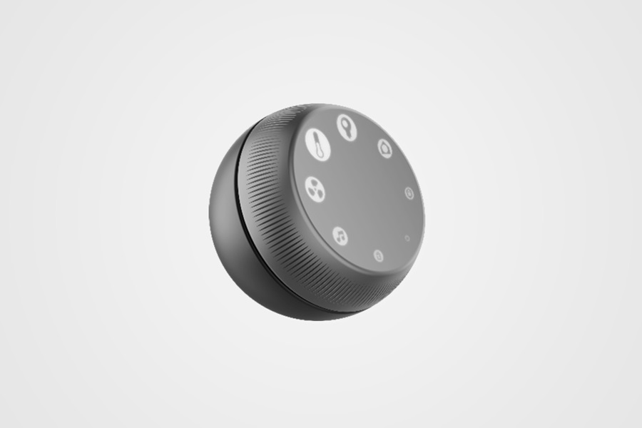 A smart device button with which you can control your smart home settings.