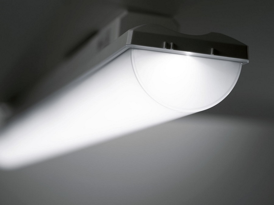 Example of residential LED lighting application showing light diffusion