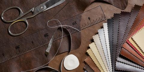 Samples of TPU synthetic leather, fanned out to show a range of colors and textures.