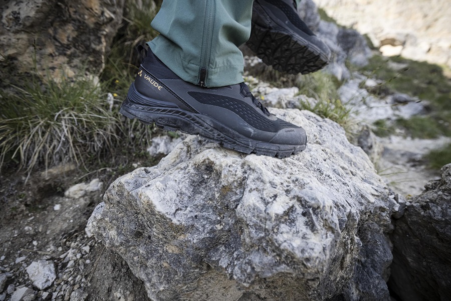 非转基因生物基中底,用于耐用的 VAUDE 登山鞋