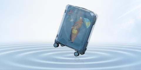 NINETYGOxNongfu Spring recycled suitcase banner
