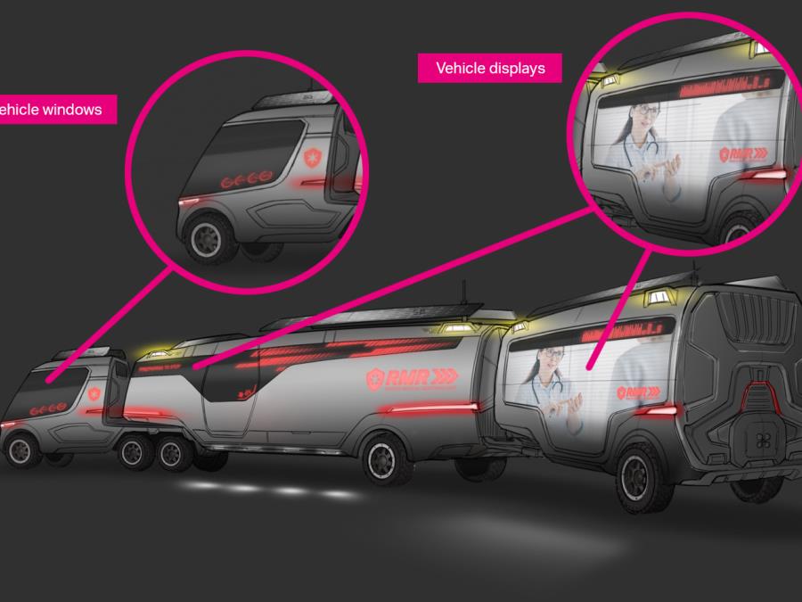 Vehicle windows and displays