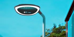 Public space light in outdoor setting