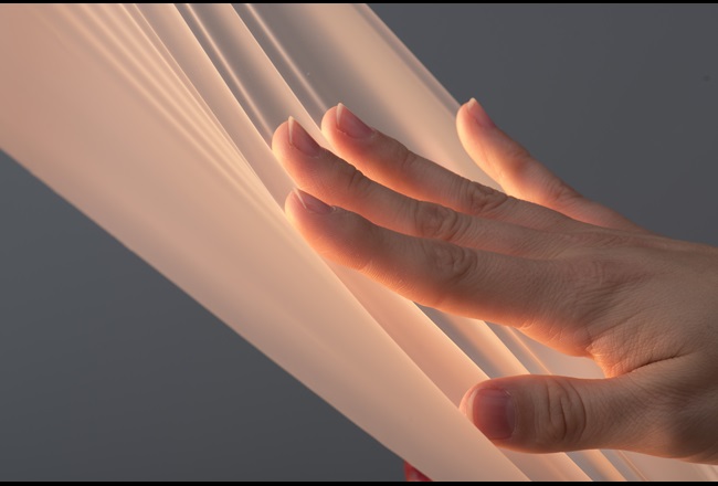 Extra-matte Platilon® XM-TPU-Folien für medizinische Anwendungen. Beispiel: Hautton für die Anwendung in der Pflastern.