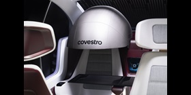 The moveable Privacy Dome in its interior concept showcasing increased passenger privacy.