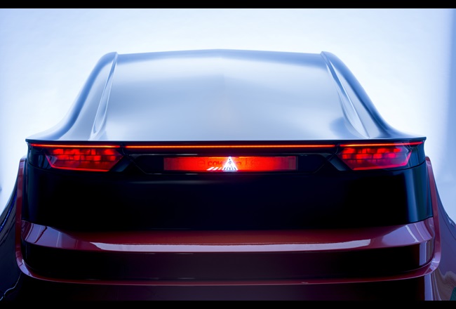 Konzeptauto von Covestro, realisiert durch holographische Folienlösungen