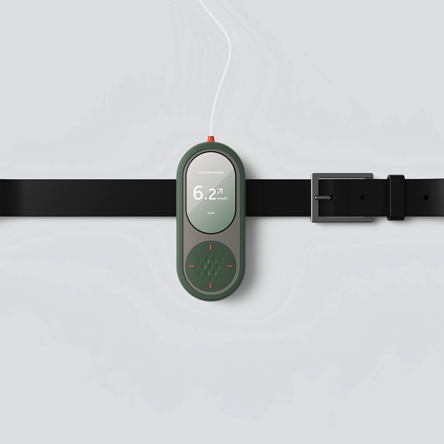Tethered insulin pump