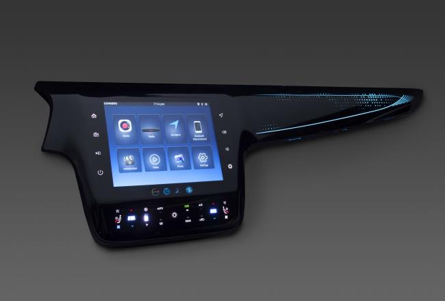 A large 3D display demonstrator developed using Makrofol® film, Makrolon® AI and Bayblend®