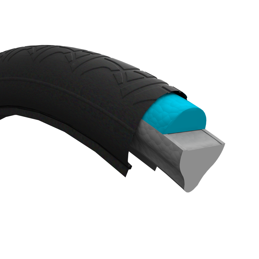 Bicycle tire made of expanded TPU 3d view