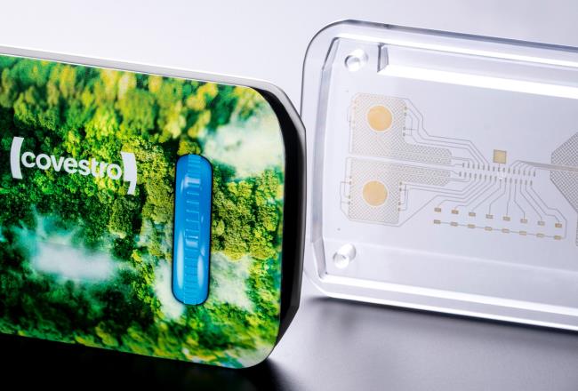 Cicor demonstrator with printed electronics and Covestro polycarbonate