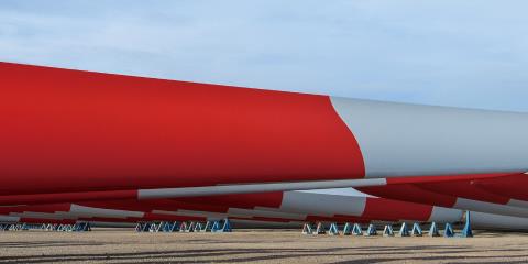 Mass production of PU wind blades