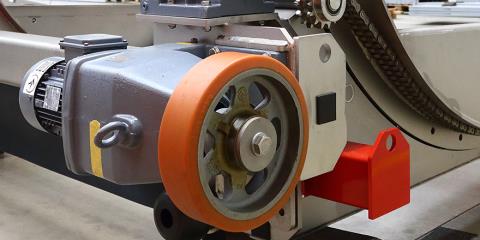 The Orbiter load tipper by Deprez Construct can quickly rotate and unload crates of perishable food.
