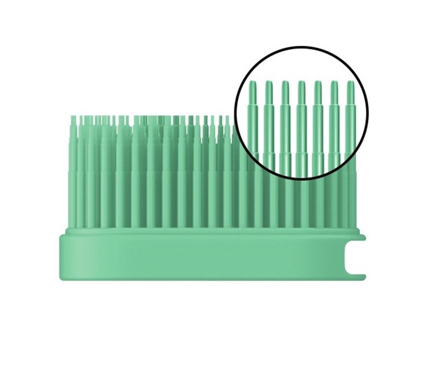 Sustainable toothbrush heads made from 100%-recyclable TPU