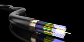 Fiber optics in a cable