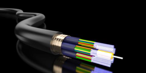 Fiber optics in a cable
