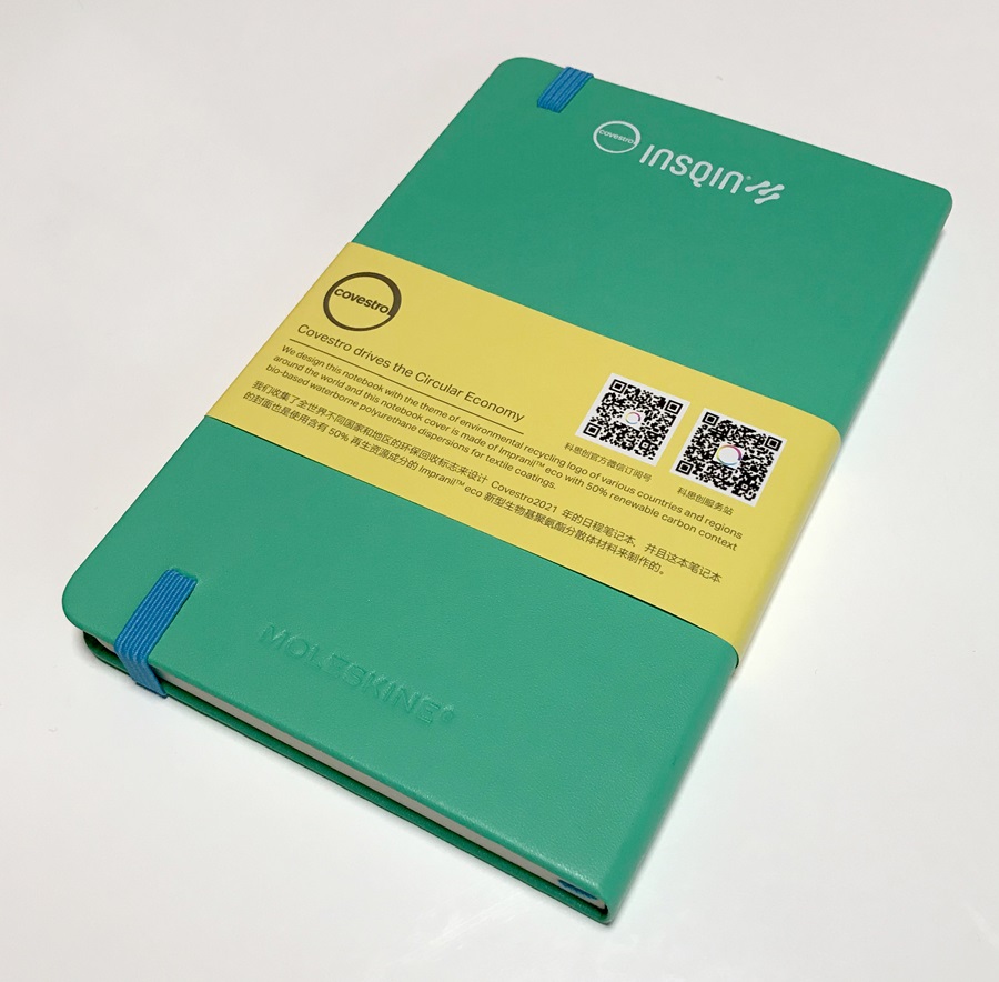 Back cover of INSQIN® MOLESKINE® booklet.