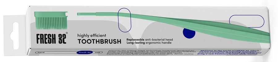 FRESH 32 created replaceable toothbrush heads with Covestro’s recyclable Desmopan® TPU