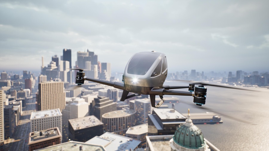 The future of advanced air mobility takes flight. eVTOL vehicles: transforming advanced air mobility