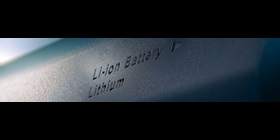 Close-up of a Covestro polycarbonate-based battery enclosure for a li-ion battery