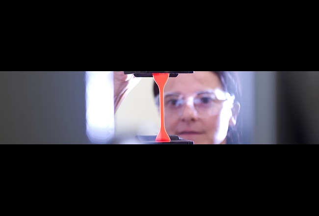 Tear resistance test for Desmodur® D15 NDI-based Cast PU sample