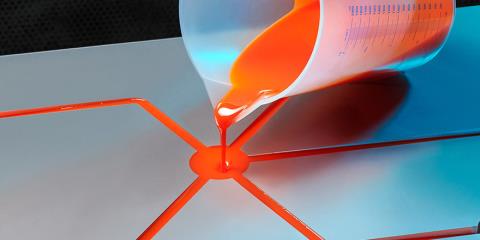 An impression of open-mold casting