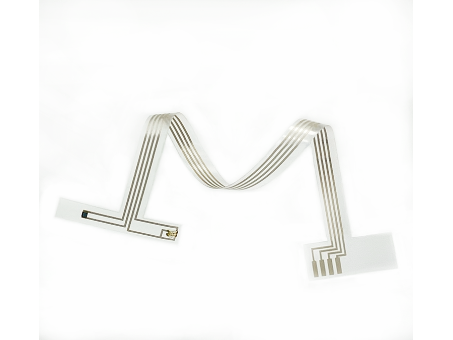 Flexible sensor circuit printed in TPU film.