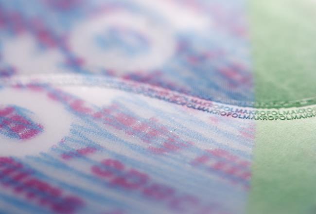 hologram on passport