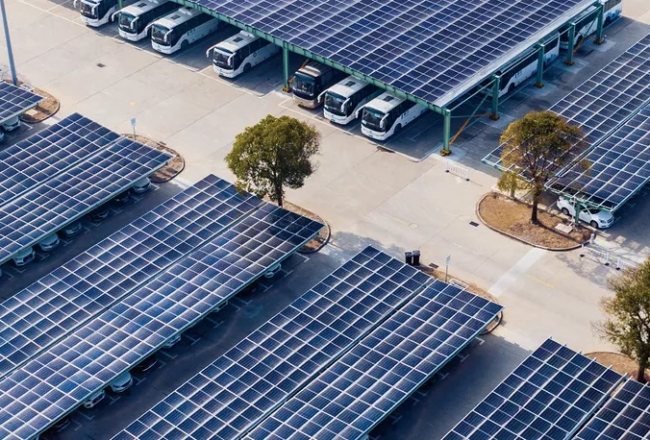 Solar facility powered by PU composites