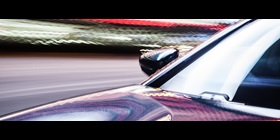Vehicle on design background