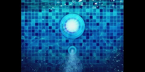 Under water swimming pool lights using LED lighting
